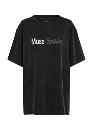 Muse enkelt logo oversize tee Sort Copenhagen Muse